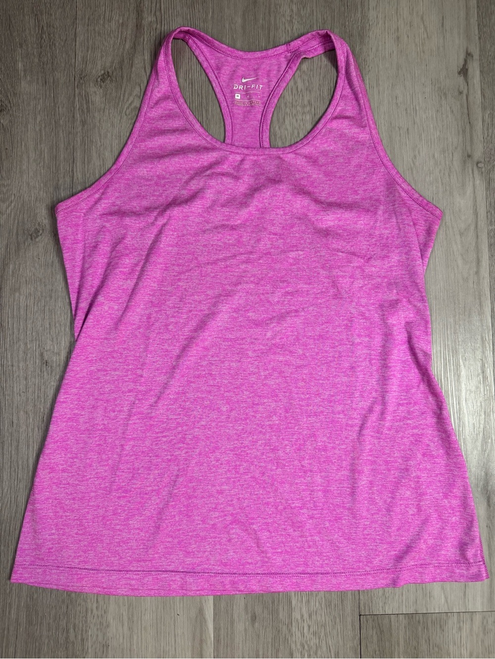 Nike Dri Fit Women’s Pink Racer Back Athletic Tank Mesh Back Medium